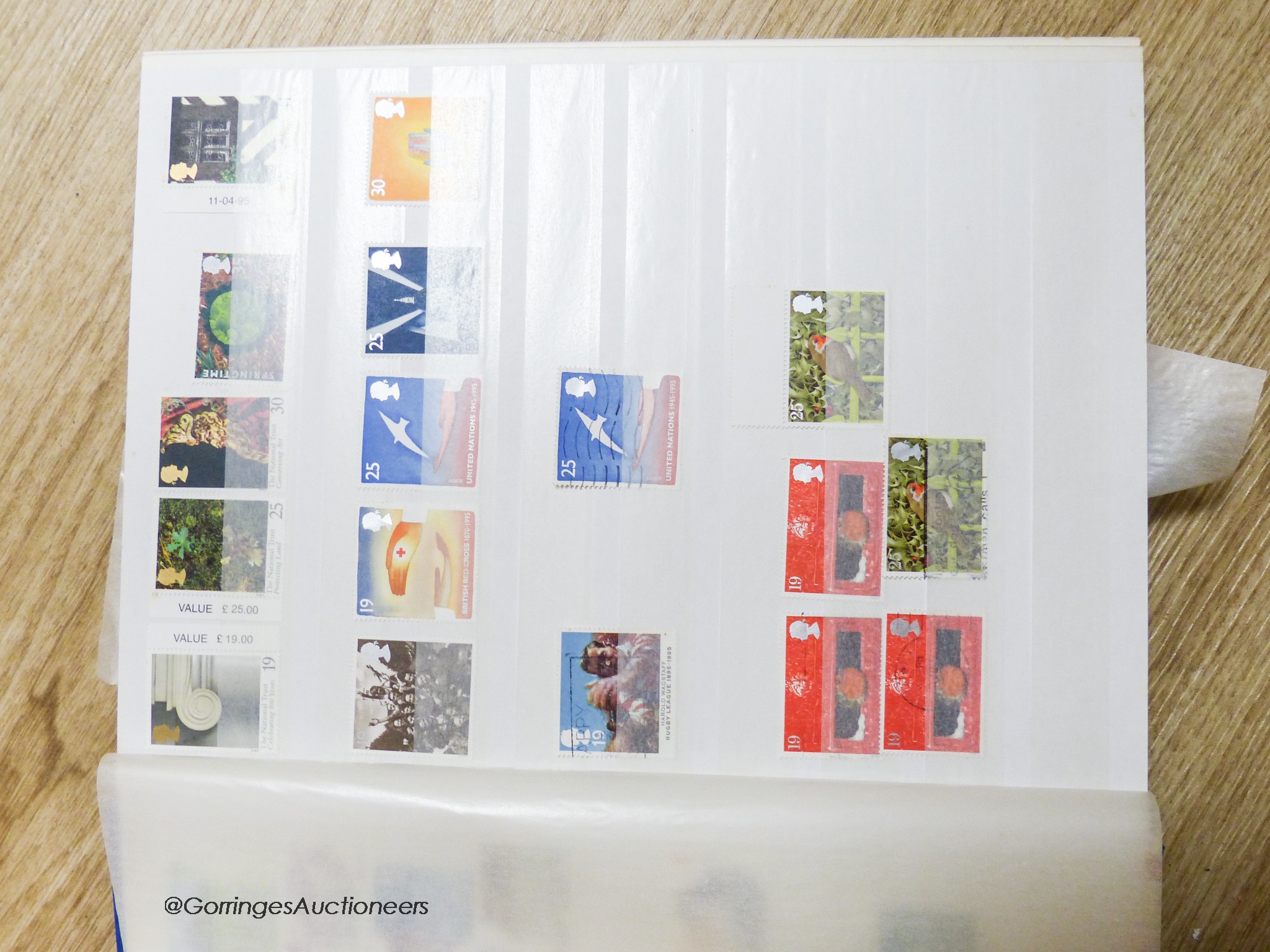 Stamp collection: six albums and loose